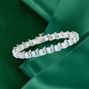 Ross-Simons 9.50 ct. t.w. Aquamarine Tennis Bracelet With Diamond Accents in Sterling Silver - 4 of 4