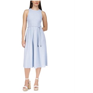 Michael Kors Womens Smocked Midi Dress - 1 of 1