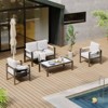 Bestier Outdoor  Aluminum Patio Chair with Heatproof Armrest - 2 of 4
