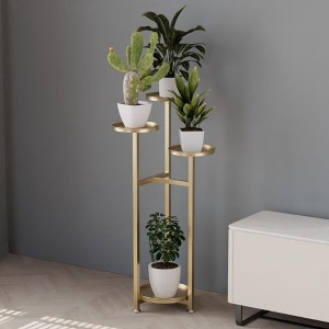 GustoWave Simple Flower Stand, 4 or 5 Tray Flower Rack, Home Living Room Plant Stand with Anti-slip Feet for Living Room - 1 of 4