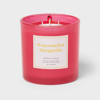 Image of 3-Wick 28oz Glass Jar Watermelon Margarita Candle - Opalhouse™