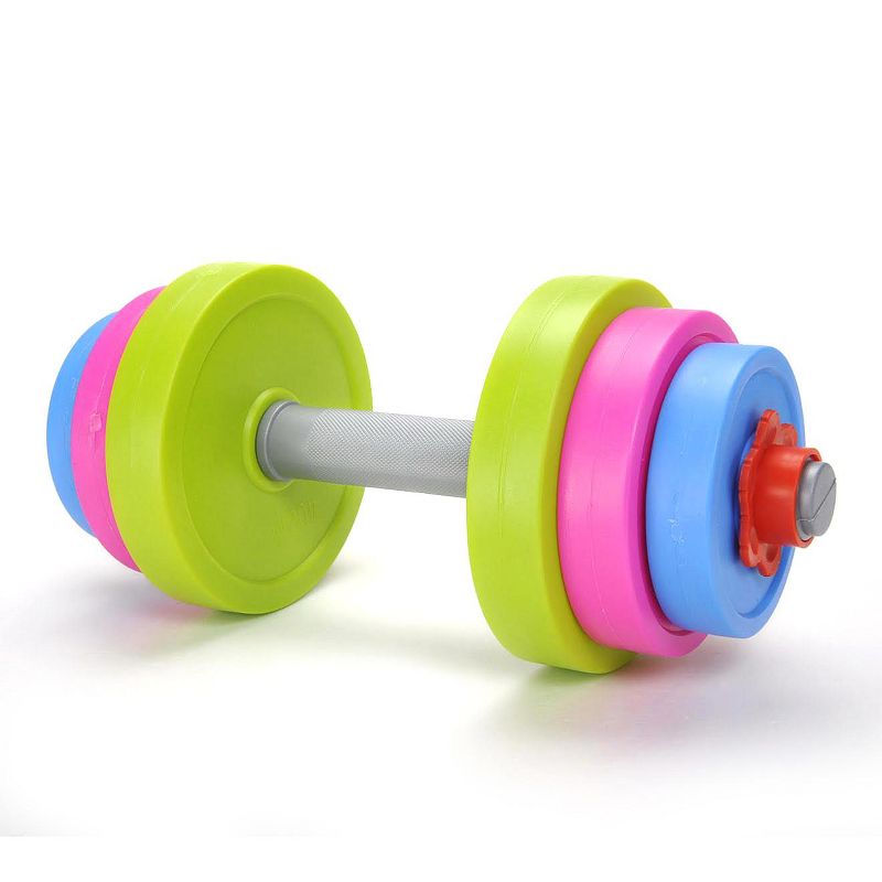 Ready! Set! Play! Link Adjustable Rainbow Dumbbell Toy Set For Kids, 3 of 10