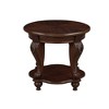 GDFStudio Carla Vintage Round End Table with Lower Shelf - 4 of 4