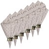 C&F Home Nazima Gray Cotton Reversible Napkin Set of 6 - 2 of 3