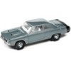 1971 Dodge Dart Swinger 340 Special Light Gunmetal Gray Metallic w/Black Tail Stripe Ltd Ed 1/64 Diecast Model Car by Auto World - 2 of 3