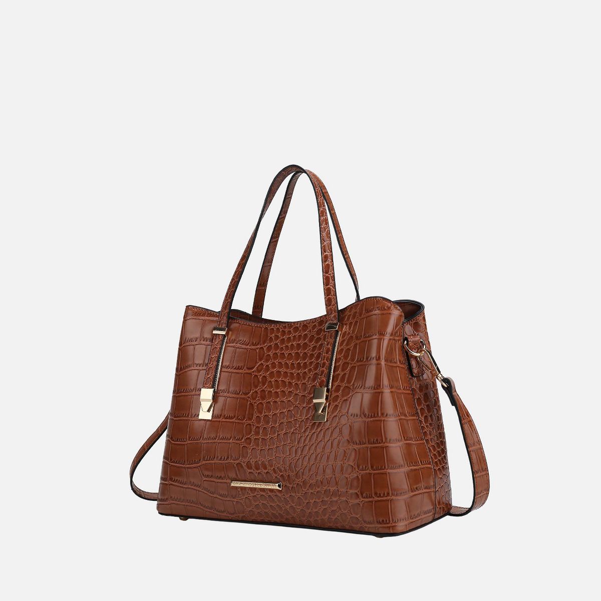 MKF Collection Aurelia Crocodile-Embossed Vegan Leather Women's Tote Stylish Shoulder Handbag by Mia K - thumbnail 8