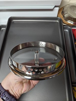 1.5qt Stainless Steel Sauce Pan With Straining Lid Silver - Figmint ...