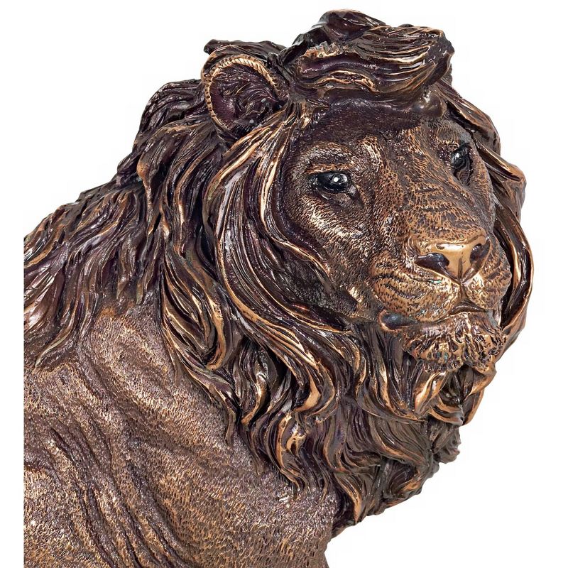 Kensington Hill Regal Lion 11" High Sculpture in a Bronze Finish, 5 of 7