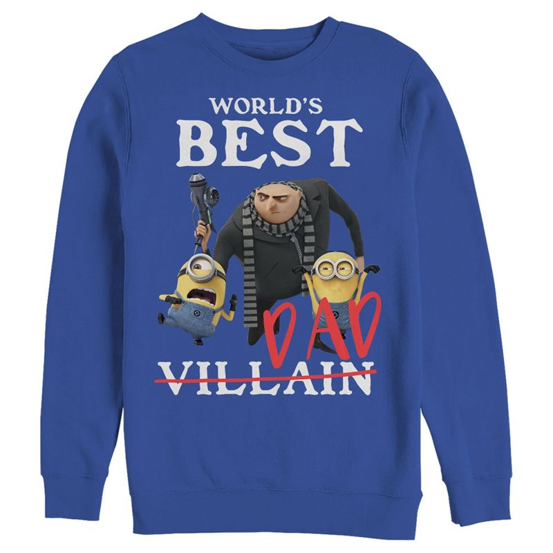 Men's Despicable Me World's Best Dad Gru and Minions Sweatshirt, 1 of 5