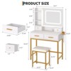coucheta Dressers Stylish and Durable Vanity Table with Ample Storage - 2 of 4