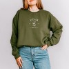 Simply Sage Market Embroidered Utah Sego Flower Sweatshirt - 2 of 4