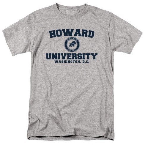 Howard University Official Circle Logo Adult T-Shirt, Athletic Heather - image 1 of 4