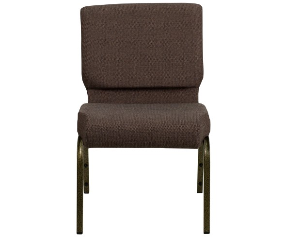 Riverstone Furniture Collection Fabric Church Chair Brown