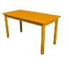 HomeRoots 60" Goldenrod Solid Wood Dining Table - 4 of 4
