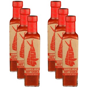 Hanks Sauce Hank's Heat Hot Sauce - Case of 6 - 8 OZ - 1 of 4