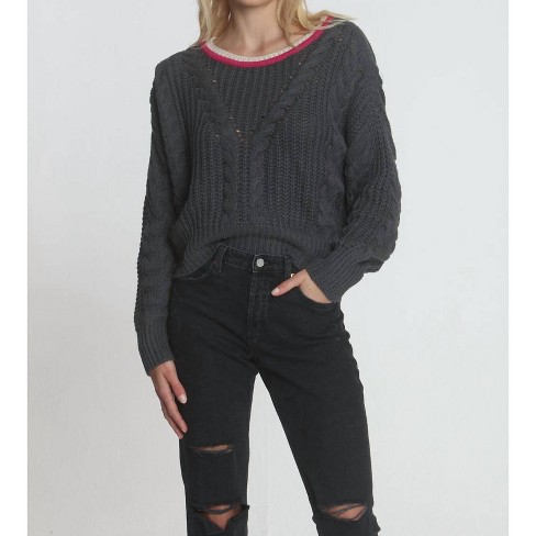 Women's Dakota Cable Crew Sweater - LABEL+thread - image 1 of 4