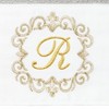 Linum Home Textiles 100% Turkish Cotton MONICA Gold Thread 2PC Embellished Hand Towel Set - 3 of 3