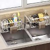 Attop Over-Sink Kitchen Organizer - Sponge Holder & Drying Rack with Faucet Mount, Space-Saving Storage for Sponges and Brushes - 2 of 4