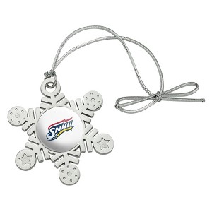 Southern New Hampshire University Primary Logo Metal Snowflake Christmas Tree Holiday Ornament - 1 of 3