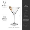 Viski Crystal Martini Glasses - Set of 4, Clear - 3 of 4