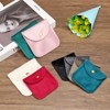 Unique Bargains Velvet Portable Rings Necklace Bracelet Earring Snap Button Storage Jewelry Pouch 20 Pcs - 3 of 4