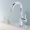 WOWOW 6.3 in. x 2.5 in. x 0.3 in. Stainless Steel Bathroom Sink Faucet Hole Cover Deck Plate Escutcheon in Chrome - 2 of 4