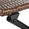 Resenkos 3PC Rattan Wicker Bistro Set, Two Chairs And A Center Table, Foldable, Brown - 4 of 4