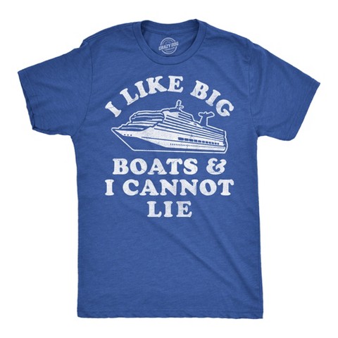 Мужские футболки Crazy Dog T-Shirts, Inc. Mens Funny T Shirts I Like Big Boats And I Cannot Lie Sarcastic Parody Tee For Men - Crazy Dog Men's T Shirt For Summer Vacation Royal XXL
