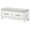 Whisen Modern Shoe Bench with Removable Cushion, Entryway Bench with Hidden Storage - 3 of 4