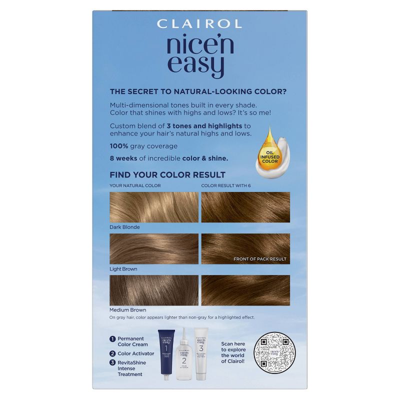 Clairol Nice'n Easy Permanent Hair Color - Brown, 2 of 12