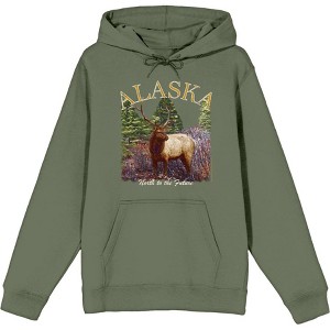 Adventure Society Alaska Adult Long Sleeve Hoodie - 1 of 2