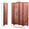 Hybition 5.6 Ft Tall Wood Room Divider,Freestanding Portable Partition,Folding Privacy Screen Room Divider for Home, Office, Bedroom - 2 of 4