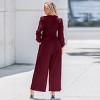 Women's Elegant Long Sleeve Wide-Leg Jumpsuit - Cupshe - 4 of 4