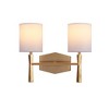 Craftmade Lighting Chatham 2 - Light Vanity in  Satin Brass - 4 of 4