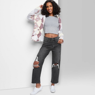 black high waisted jeans target