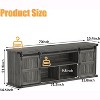 COZONY Farmhouse TV Stand with Sliding Barn Doors, Modern Entertainment Center for Large TVs, Media Console with Storage - 2 of 4