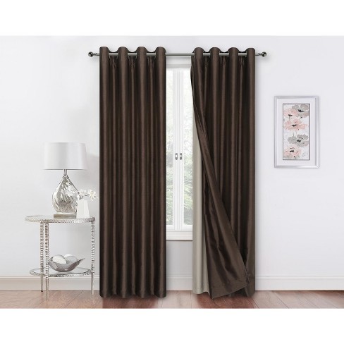 100 Blackout Window Curtains, Brown And White Curtains
