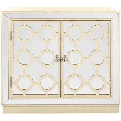 Kaia 2 Door Chest - CHS6404 - Antique Beige/Mirror - Safavieh