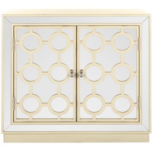 Kaia 2 Door Chest - CHS6404 - Antique Beige/Mirror - Safavieh - 1 of 4