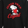Boys' - Peanuts - Valentine's Cuter Than Cupid Long Sleeve Graphic T-Shirt - 2 of 4