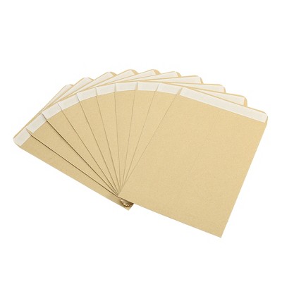 Unique Bargains Office Garden Coin Envelope Self-Adhesive Small Item Stamp Storage Packet Yellow 25 Pcs
