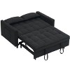 TiramisuBest 55"green velvet sofa, elegant with convenient pockets, clever interpretation of the three-in-one conversion art - 3 of 4