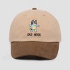 Men's Bluey Dad Mode Baseball Hat - Brown - 3 of 3