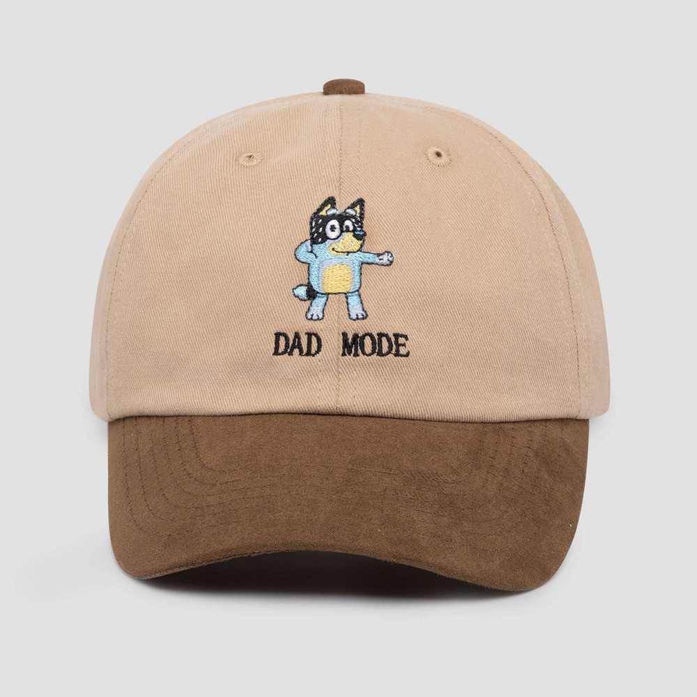 Men's Bluey Dad Mode Baseball Hat - Brown