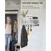 LunaLulinlk Key Holder for Wall Double Mail Organizer Wall Mount with Store Shelf and 4 Sturdy Hooks,Hanging Key Rack Hanger White - 2 of 4