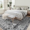 Area Rugs: Washable Non-Slip Vintage Boho Carpet, Soft Low Pile Foldable Stain Resistant Rugs for Bedroom, Home - 4 of 4