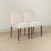 Ashcroft Furniture,Capri Beige Fabric Dining Chair (Set Of 2) - 3 of 4