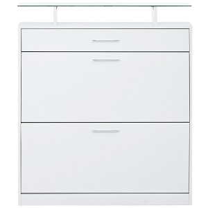 Bella Depot 35''W Entryway Shoe Cabinet with 2 Flip Drawers - 1 of 4