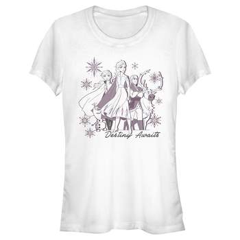 : Juniors Watercolor Journey Target 2 Frozen Womens T-shirt