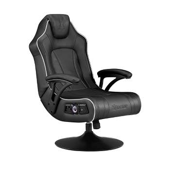 CXR3 Neo Fiber LED Audio Pedestal Gaming Chair with Subwoofer Black - X Rocker